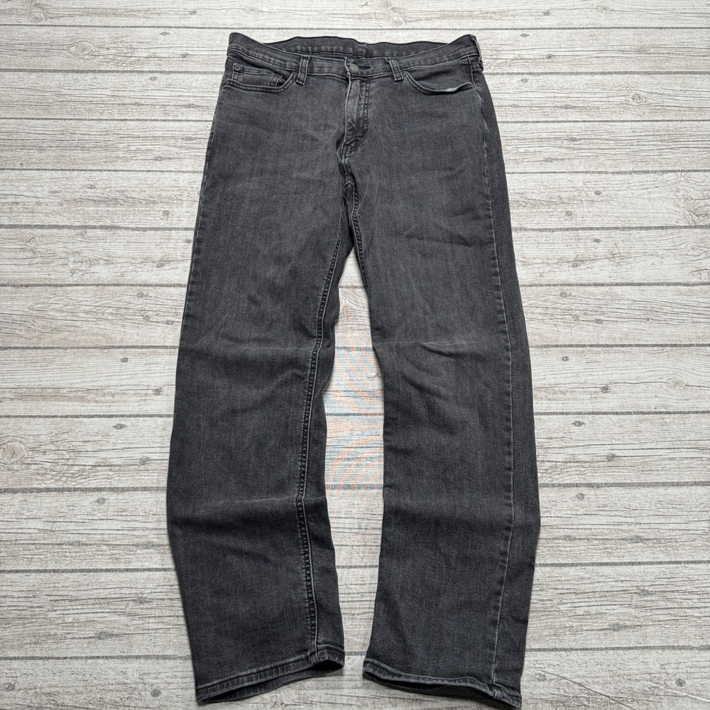 Levi's 541 Jeans Men's 33x32 Black Charcoal Wash Denim Athletic Fit Tapered Leg